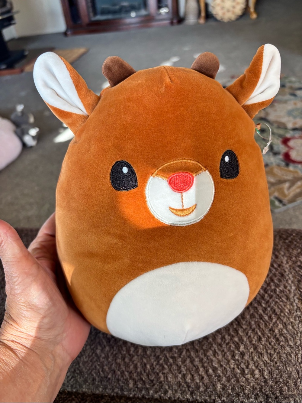 Squishmallows Brown and White Deer Plush